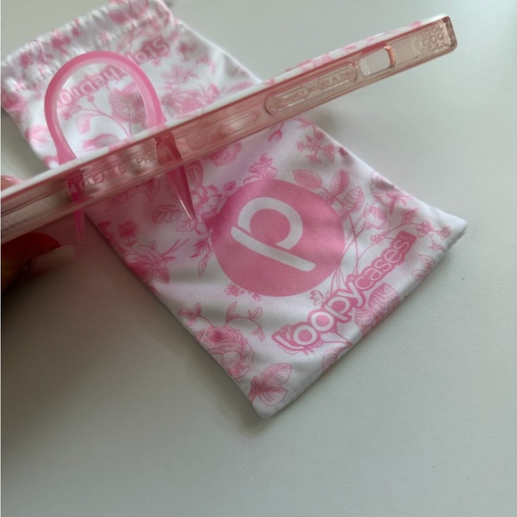 Loopy Pink Toile Case - Picture 6 of 7